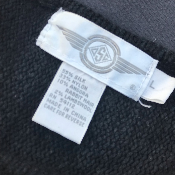 Vintage sequin cosmic star moon sweater sparkly festival rave outer space planet - Picture 6 of 8